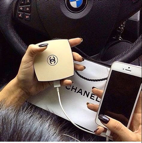 chanel portable compact mirror charger power bank|chanel pocket mirrors.